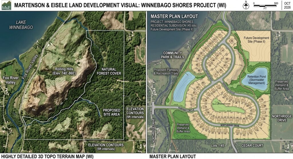 Topographic Mapping for Commercial Development 3d guided site plan layout